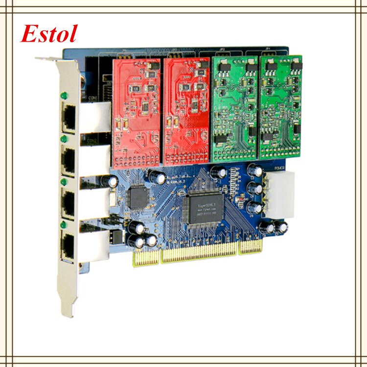 FXS/FXO Ʈ ִ TDM410P ǥ PCI ī, Ƴα  ī, Asterisk/Trixbox/Elastix/Freeswitch IP PBX